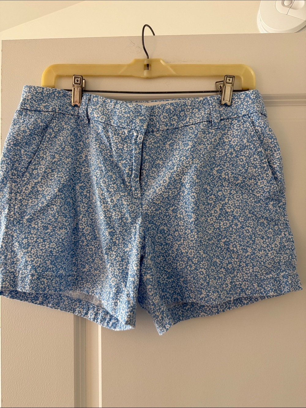 J. Crew Blue and White Floral Shorts